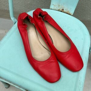 The Day Heel Everlane, red leather